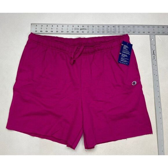 Champion Powerblend 6.5" Moisture Wicking Gym Sweat Shorts Women XXL Pink NWT - Picture 8 of 8